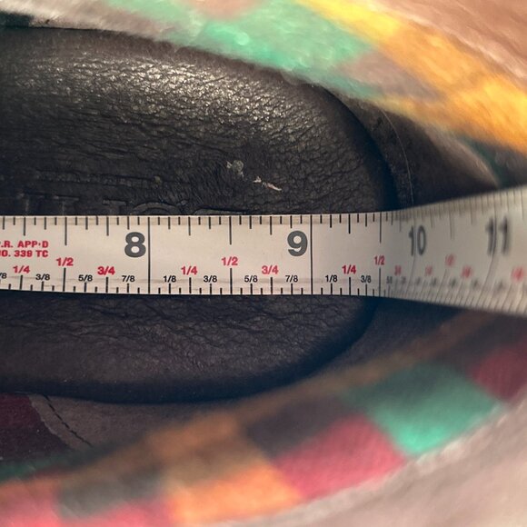 Born Harness Boot Size 8.5M Brown Leather Ankle Block Heel Zip Round Toe Moto - Picture 8 of 12